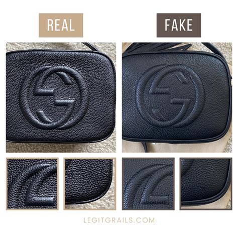 how to spot a fake gucci disco bag|faux Gucci bag.